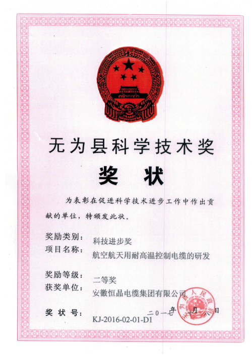 縣科技進(jìn)步獎(jiǎng)